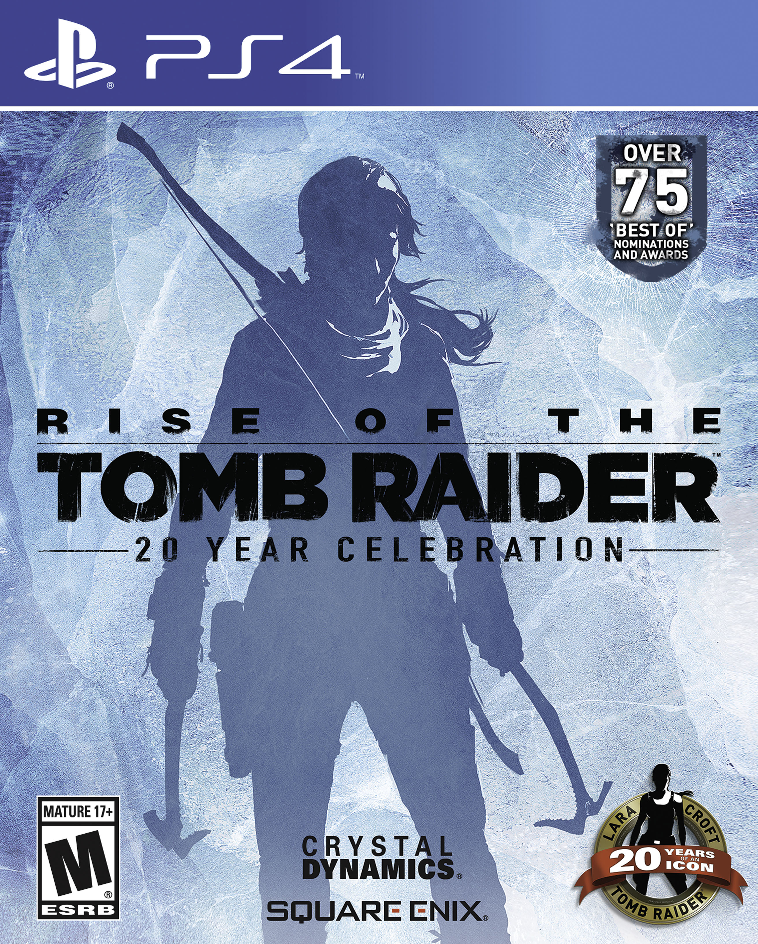 Kết quả hình ảnh cho Rise of the Tomb Raider 20 Year Celebration cover ps4