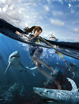 Lara Croft travels land and sea in search of her mother in Tomb Raider Underworld.