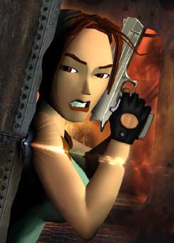 Lara has a few close calls in Chronicles.