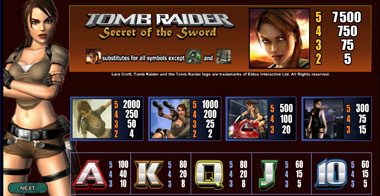 Spiele Tomb Raider Secret Of The Sword - Video Slots Online Spiele Tomb Raider Secret Of The Sword - Video Slots Online