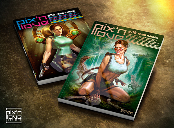 Pix'n Love Editions Issue #38 Tomb Raider featuring cover illustrations by Inna Vjuzhanina