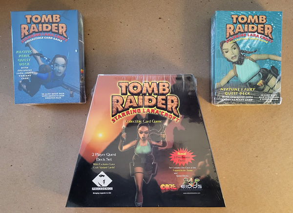 Tomb Raider Collectible Card Game and bonus Quest Decks