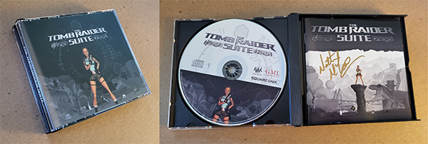 Tomb Raider Suite Double CD set signed by composer Nathan McCree