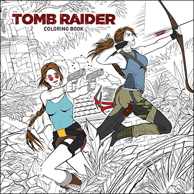 Tomb Raider adult coloring book