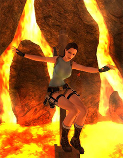 Lara Croft in Tomb Raider: Anniversary
