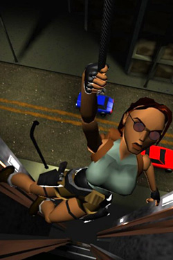 Lara Croft - lift cable