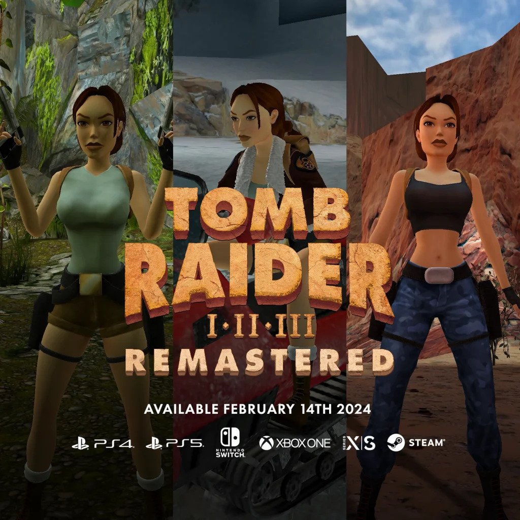 Tomb Raider 1-3 remastered title art
