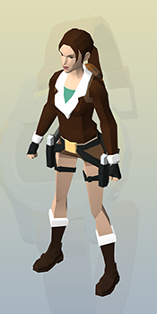 Lara Croft GO Bomber Jacket outfit