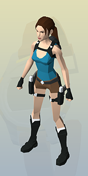 Lara Croft GO default outfit