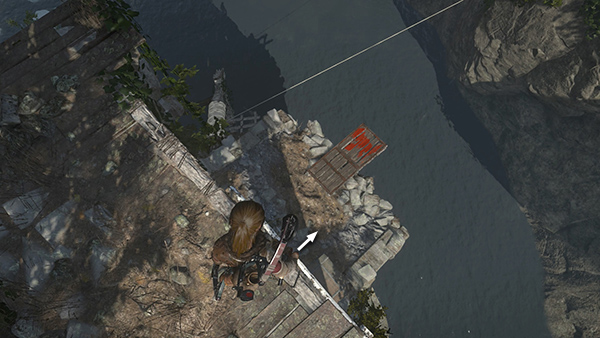 rise of the tomb raider how to high dive