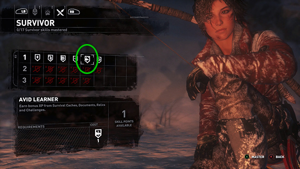 rise of the tomb raider weapon upgrades