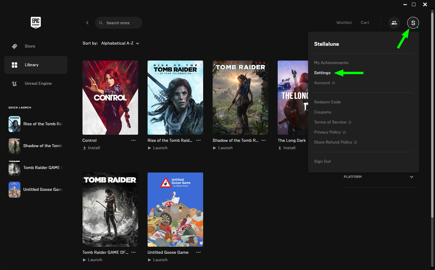 Enable Cloud Saves in the Epic Games Launcher - Epic Games Store Support