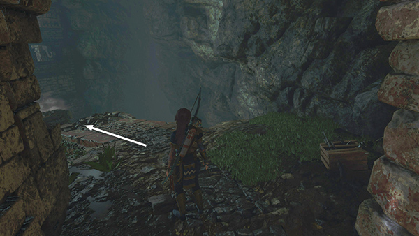 crossing the bridge at the lost city tomb raider