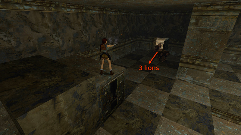 Tomb Raider 1 Remastered - Level 8: Cistern - Room with Checkerboard ...